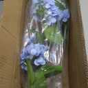 Hollyone 19" Hydrangea Artificial Flowers in Black Pot, 7.5" Large Fake Hydrangeas Blue Silk Flowers, Decorative Potted Flowers for Home Decor, Living Room, Tabletop, Desk, Kitchen Decorations, 
13D x 13W x 22H centimetres