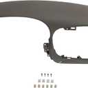 HECASA Upper Dashboard Pad Bezel w/Switch Air Vent Compatible with 1997-2003 Ford F150 Expedition ABS Plastic Dash Trim Bezel Painted Brown