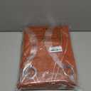 NICETOWN Burnt Orange Blackout Curtains for Living Room 84 inch Long 2 Panels, 52x84, Easy Care Solid Thermal Insulated Wave Line Foil Printed Grommet Room Darkening Drapes for Bedroom Decoration