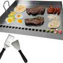 Nonstick Griddle for Gas Grill,Stainless Steel Griddle for Outdoor Gas & Charcoal Grills, 23" x16" Nonstick Coating FlatTop Insert Cooking Pan for Weber Charbroil Camp Chef Grill