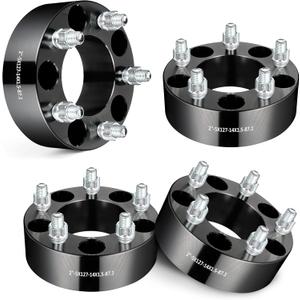 EVIL ENERGY 5x5 Wheel Spacers 2 inch Compatible with Jeep Grand Cherokee 2011-2023, 5x127 mm 5 Lugs 87.1 mm Hub Bore M14x1.5 Studs Black, Not Hubcentric