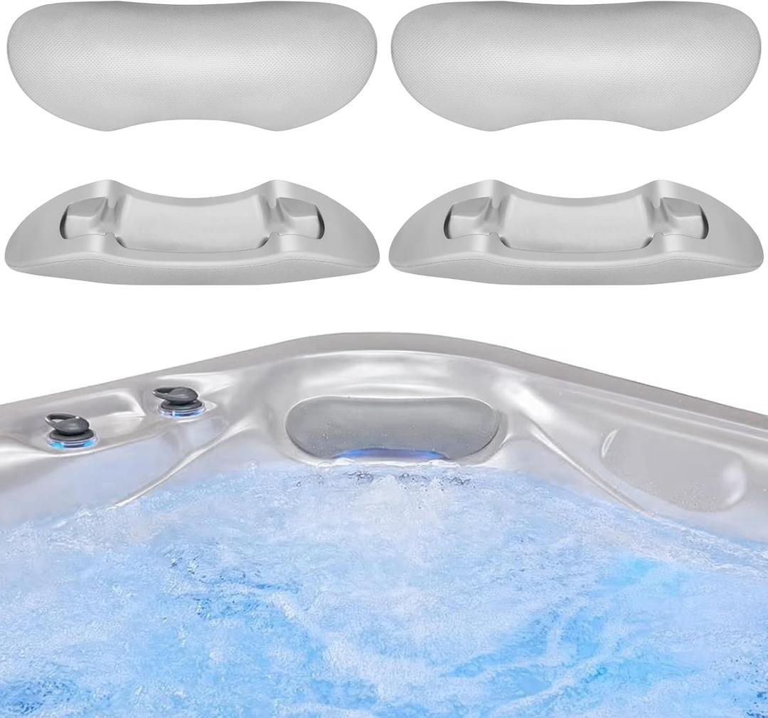 4 Pack 77444 Hot Tub Spa Head Rest Pillows for Hot Spring Hot Spot Relay Rhythm SX Tempo TX 2015-2019 Spas Model, Hot Tub Spa Neck Pillow for Watkins Replacement