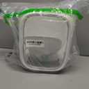 Display case for Figures with Light Adjustable Display Stand Clear Acrylic Display Box with Door Dust and Moisture Proof Suitable for Lego Collectibles Action Figures Pop Mart (White)