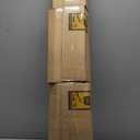 Joydeco Cordless Roman Shades, Linen Fabric Window Blinds, Thermal Insulated Blackout Blinds, Room Darkening Shades for Indoor Windows, Easy to Install, 34" W75" H, Greyish White