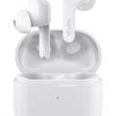 EarFun Air True Wireless Earbuds, Bluetooth Earbuds with 4 Mics, Sweatshield IPX7 Waterproof with Volume Control, USB-C Fast Charge, in-Ear Headphones with Wireless Charging, Deep Bass, 35Hrs, White