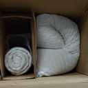 NTCOCO Shredded Memory Foam Bed Pillows for Sleeping King Size 2 Pack, with Washable Removable Hypoallergenic Sleep Pillow for Back and Side Sleeper (White)