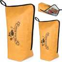 BBQ Blanket for Resting Meat, 2 Pcs(21in & 15in) Reusable Meat Resting Blanket for Grilling Accessories, 5-Layer Insulated Meat Resting Bag with Handle Design for Large Brisket/Pork Shoulders/Turkeys (Brown)