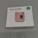 Electric Nail Clipper Automatic Electric Nail Trimmer for Adults for Seniors for Men Women Fingernail Portable for Elderly File(76x65x29mm,Whitr)