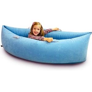 Henhecy Sensory Chair for Kids (Ages 6-12) - 60 inches Inflatable Sensory Peapod Provides Therapeutic Relief and Compression, ADHD Sensory Toys for Autistic Children - Air Pump Included