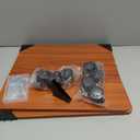 2 Pcs Office Under Desk Printer Stand with 4 Caster Wheels Walnut Movable Printer Copier Shelf and CPU Holder for Home Office Heavy Duty Storage Rack Scanner Fax Machine, 13.78 x 11.81 Inches