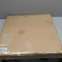 Round Ottoman Table Tray Round-24 - Rustic Wooden Serving Tray for Farmhouse Decorative Oversized Coffee Table Trays Living Room Kitchen Counter Breakfast Black