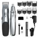Wahl Groomsman Rechargeable Beard Trimmer kit for Mustaches, Nose Hair, and Light Detailing and Grooming with Bonus Wet/Dry Battery Nose Trimmer  Model 5622v (15 Piece)