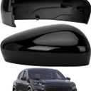 Passenger Side Mirror Cover Replacement for Ford Escape SE 2020 2021 2022 2023 2024, Escape SEL 2020-2024 - Right Side Mirror Covers, Rear View Mirrors Cap Accessories Without Lamp, Black
