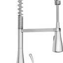 Moen Essie Chrome One-Handle High Arc Pre-Rinse Spring Pulldown Kitchen Faucet with Power Clean, 87814