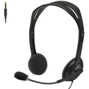 Logitech H111 Wired Headset, Stereo Headphones with NoiseCancelling Microphone, 3.5 mm Audio Jack, PC/Mac/Laptop/Smartphone/Tablet  Black