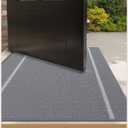 Color&Geometry Front Double Door Mats Outdoor Large Doormat for Outside Entry Home Entrance Back Porch Patio Waterproof | Heavy Duty Outdoors Floor Welcome Matts Exterior - 36"x60" Grey