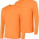 Hanes Sport Men's Long-Sleeve T-Shirt Pack, Cool DRI Moisture-Wicking Performance T-Shirts, Performance Tee, 2-Pack Small
