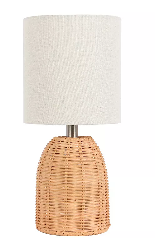 Rattan Natural Accent Table Lamp 2 Pieces