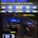 42inch 206 LED Rooftop Strobe Light Bar with Controller Blue White