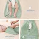 ZIGJOY Baby Transitional Swaddles for Newborns: 0.5 Tog Arms Up Sleep Sack 3-6-12 Months Soft Cotton Shark Fin 2 Way Zipper