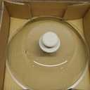 OEC Lighter Weight Tempered Glass Microwave Splatter Cover - 11.5 inch - Heat-Resistant & Impact-Resistant, Reinforced Glass Lid with Vent, Silicone Knob, Dishwasher Safe, 100% Food Grade - BPA Free