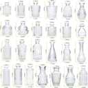 Glass Bud Vase Set of 32 pcs,Bud Vases in Bulk,Small Vases for Centerpieces, Mini Flower Vase Bulk for Rustic Wedding Home Table Decorations