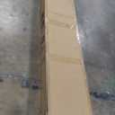 Fredbeck 38x80 inch White Barn Door with 6.6 FT Sliding Door Hardware Kit Included & Handle, MDF, Solid PVC Surface, DIY Assembly, 5-Panel