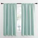 NICETOWN Blackout Curtains for Bedroom, Blackout Curtain Panels, Aqua Blue, 1 Pair, 42 by 45-inch, Window Treatment Energy Saving Thermal Insulated Solid Rod Pocket Blackout Drapes/Draperies