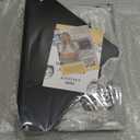 BakedBin Corner Bread Box for Kitchen Countertop - New 2026 Airtight Design - Extra Large, Double Layer Black BreadBox, Vintage Storage for Homemade Bread, Under Cabinet Organizer