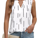 Timeson Women's Chiffon V Neck Sleeveless Blouse Tops Office Work Shirts Size S