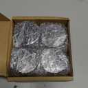 Amber Glass Jars with Lids, 4 Pack 1oz Small Glass Jars with Inner Liners, 30 ml Reusable Empty Round Cosmetic Container for Creams, Lotion, Cosmetic, Spice, Powder