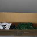 4.5ft Pre-Lit Hinged Fir Pencil Christmas Tree 150 Multicolor Light