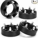 KSP 6x5.5 Wheel Spacers for Chevy Silverado GMC Sierra, 2inch 6x139.7mm Lug Centric Spacer for Suburban Express 1500 Escalade Yukon, 50mm Wheel Adapter 108mm Hub Bore with M14x1.5 Studs Black 4PCS