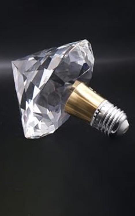 VIZBMYR Crystal Decorative LED Light Bulb 5 Watt(Equivalent 40w),Fancy Unique Pretty Light Bulb E26 Base, Three Color Lightbulb for Staircase,Bars, Ambience (FP-07A-100, 2PCS)