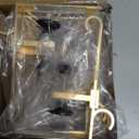 Stocking Hangers for Mantel,4 Pcs 2 in 1 Adjustable Fireplace Christmas Stocking Holder,No-Drill, Easy to Install Garland Hanger for Christmas Decorations,Fits 0.1-3.5Mantles (Gold, 4)