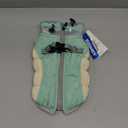 FUAMEY Dog Coat for Small Dogs,Waterproof Dog Winter Jacket with Harness Built in Puppy Cold Weather Coats Reflective Pet Vest with Zipper Warm Fleece Dogs Snowsuit Windproof Mint Green XS (XS(chest:14in))