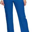 floralhue Womens Scrub Pants Drawstring Soft Stretch, Anti-Wrinkle Women's Scrub Pants with 6 Pockets (X-Large, Royal Blue)