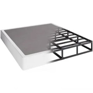 6 Inch Box Spring King Size Bed Base, Heavy Duty Metal Frame Mattress Foundation with Easy Clean Cover, Noise Free,Easy Assembly