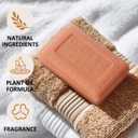 Bee & Flower Soap Bar Sandalwood Soap Valentines Day Gifts for Her Moisturizing Bath Soap Bars Nourishes Your Skin 4.4 oz(Pack of 4)