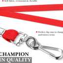 Epakh 200 Pcs Lanyards for ID Name Badge Holder Neck Lanyard Flat with Clips Neck Straps for Office School Nurse