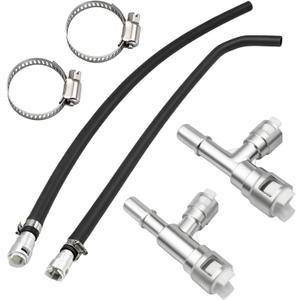 HVAC Heater Hose Assembly with Metal Tee Connector Compatible with Cadillac Escalade Chevrolet Silverado Suburban GMC Yukon 2000-2014 Heater Core Supply Hose Replace# 22885825 15895065 15854958