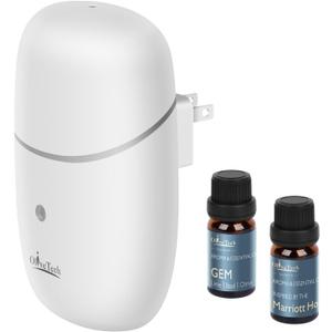 Plug in Oil Diffuser, Scent Diffusers for Home, Aroma Waterless Wall Fragrance Diffuser, Hotel Collection Diffuser, 2X 10ml Essential Oil Included
