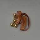 Leather Dog Doorbells for Door Knob, Adjustable Brass Potty Training Bells for Puppy to Go Outside, Easy Dog Door Bell for Potty Training