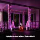 WBao Halloween Lights Orange Purple 300LED 108ft Super Bright String Lights, UL Certified, 8 Lighting Modes, Timer, Connectable, Memory & Waterproof for Indoor Outdoor Halloween Decorations