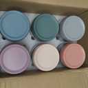 NETANY 6-pack 24oz Glass jars with Airtight Lids, Overnight Oats Containers with Lids, Wide mouth Mason Salad jars, Glass Food Storage Containers for Snacks Yogurt Spice Sugar