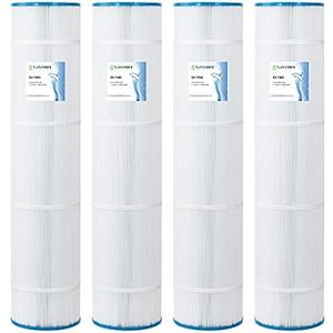 Savener SV-7495 Swimming Pool and Spa Replacement Filter Cartridge Replaces for Unicel-7495 125Sq.ft Filbur FC-1296 PA126 Hayward SwimClear C5020,5000, CX1260RE 71253 4 Pack