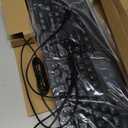 Wired Keyboard and Mouse Combo, EDJO Full-Sized Ergonomic Computer Keyboard with Palm Rest and Optical Wired Mouse for Windows, Mac OS Desktop/Laptop/PC (Black)