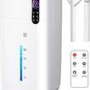26L/5.7Gal Humidifier Large Room 3000 ft, Supersized Cool Mist, 38H Quiet Humidifiers for Bedroom, 2000mL/h Mist Output, Touch/Remote Control, Humidifiers for Home, Whole House, Plant, White