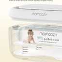 Momcozy Baby Wipe Warmer, Innovative Spring Design, Large Capacity Wipes Dispenser for 60-80pcs, Fast & Even Heating, 4 Modes of Temperature Heating Control, Diaper Wipe Warmer with Night Light, Grey