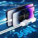 2 x [Apple MFi Certified] iPhone Fast Car Charger, Dual USB A Rapid Car Charger with 2x3Ft Lightning Cable Cord Compatible for iPhone 14/13/12/11/Pro Max/XS/XR/X/8 Plus/7/SE, iPad, Airpods